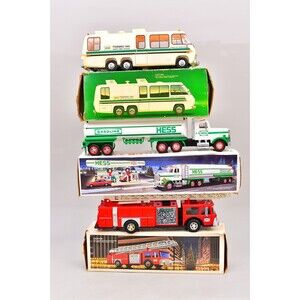 VTG HESS TRAINING VAN FIRE TRUCK GAS GASOLINE TANKER CHRISTMAS VAN LOT BUNDLE